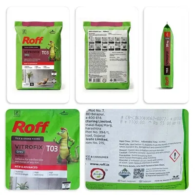 Roff T03 VFA Tile Adhesive, Grey, 20 Kg Bag 6% OFF thumbnail 2