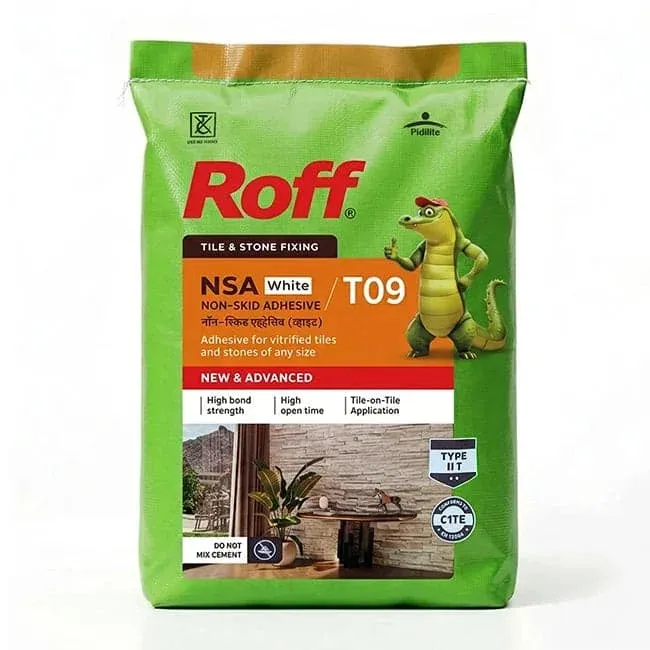 Roff T09 NSA Tile Adhesive, White, 20 Kg Bag