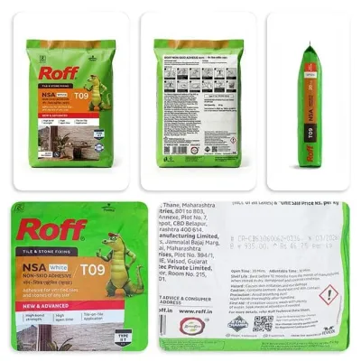 Roff T09 NSA Tile Adhesive, White, 20 Kg Bag thumbnail 2