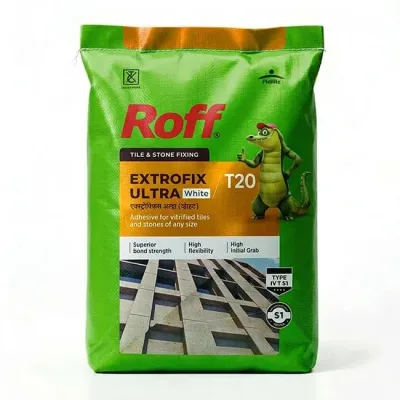 Roff T20 Extrofix Ultra Tile Adhesive, White, 20 Kg Bag 8% OFF
