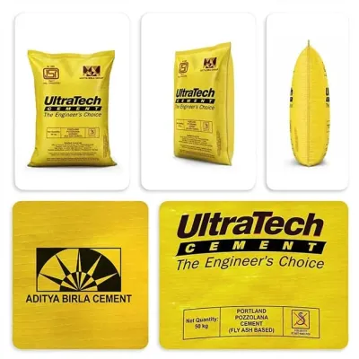 Ultratech PPC Cement, 50 Kg Bag thumbnail 2